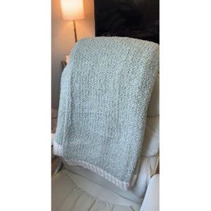 Heather Grey Throw Blanket for Couch, Reversible Super Soft Warm Blanket